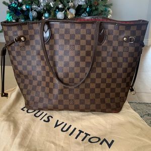 Louis Vuitton mm neverfull tote damier